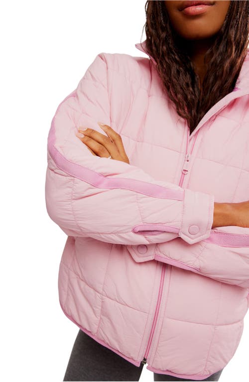 Shop Free People X Hatch Pippa Maternity Puffer Jacket In Pink Haze