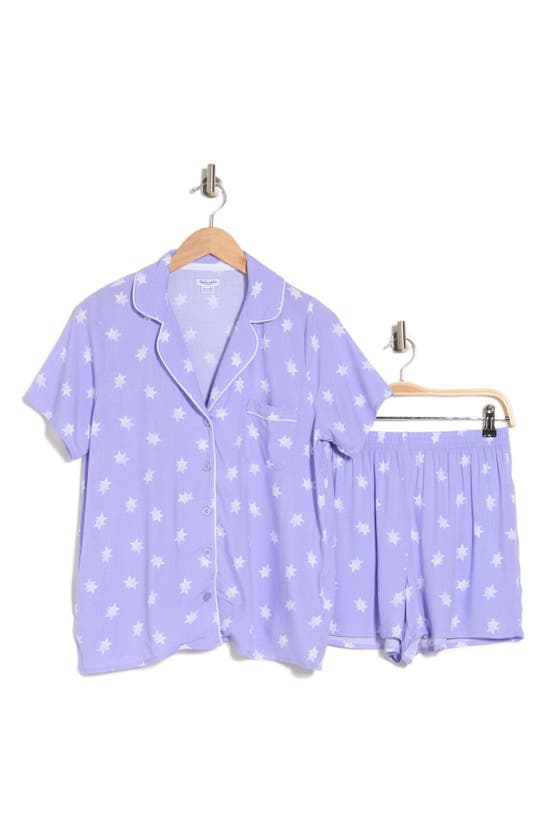 Shop Splendid 2-piece Pajama Set In Translucent Star