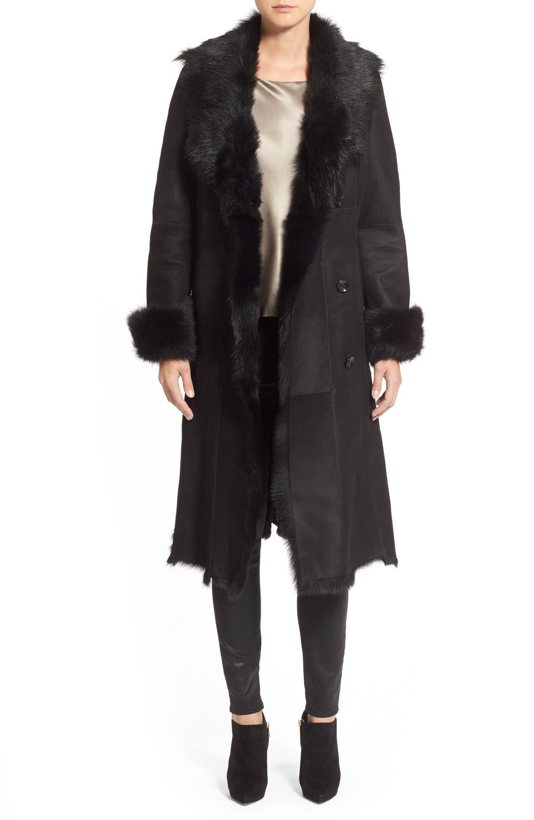 HiSO Long Genuine Toscana Shearling Coat Nordstrom