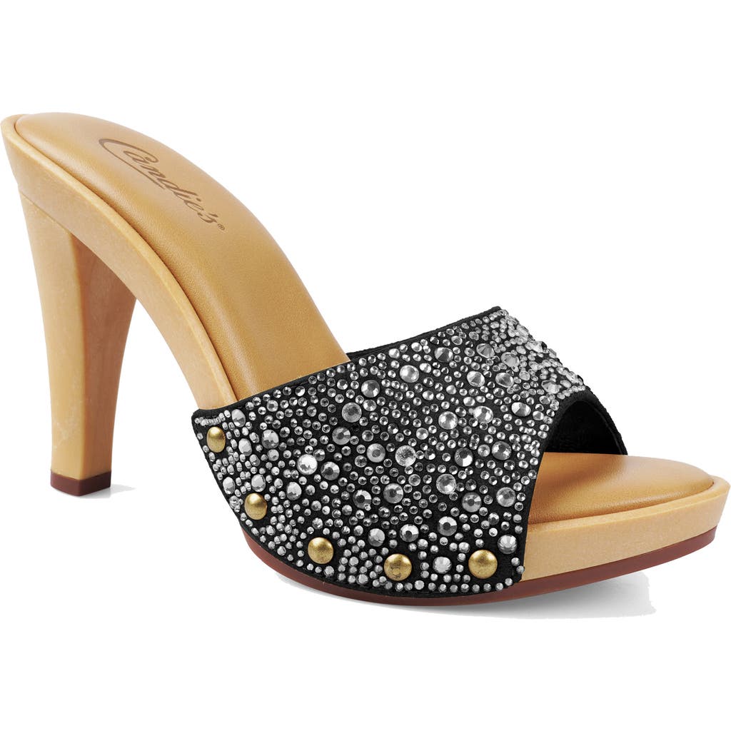 Candies Candie's Kaia Platform Slide Sandal In Black