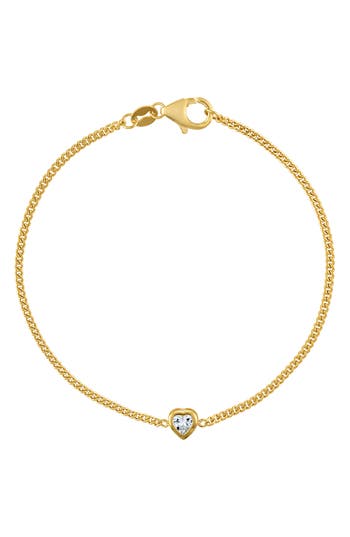 Fzn Heart Charm Bracelet In Gold