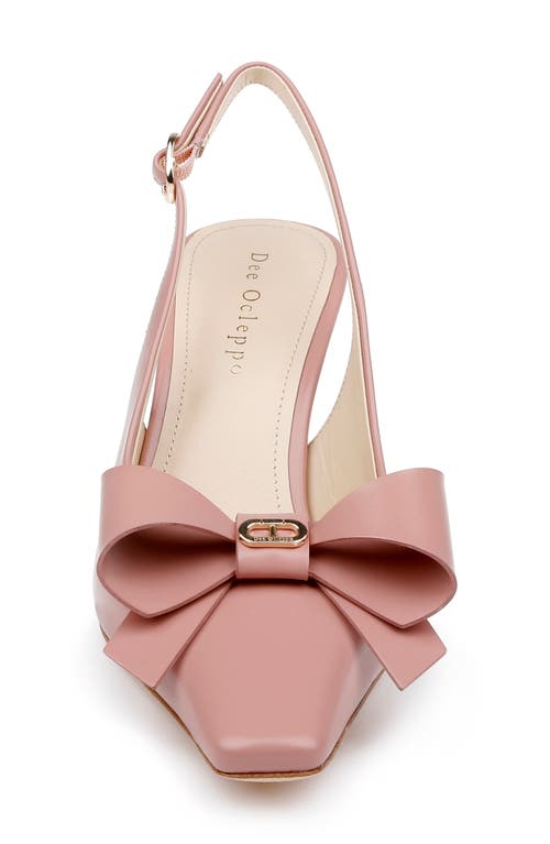 Shop Dee Ocleppo Coronado Slingback Pump In Blush Leather