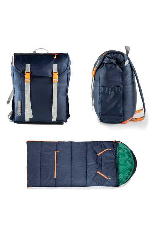 Mimish Kids' Sleep-n-pack Water Repellent Sleeping Bag Backpack In Green