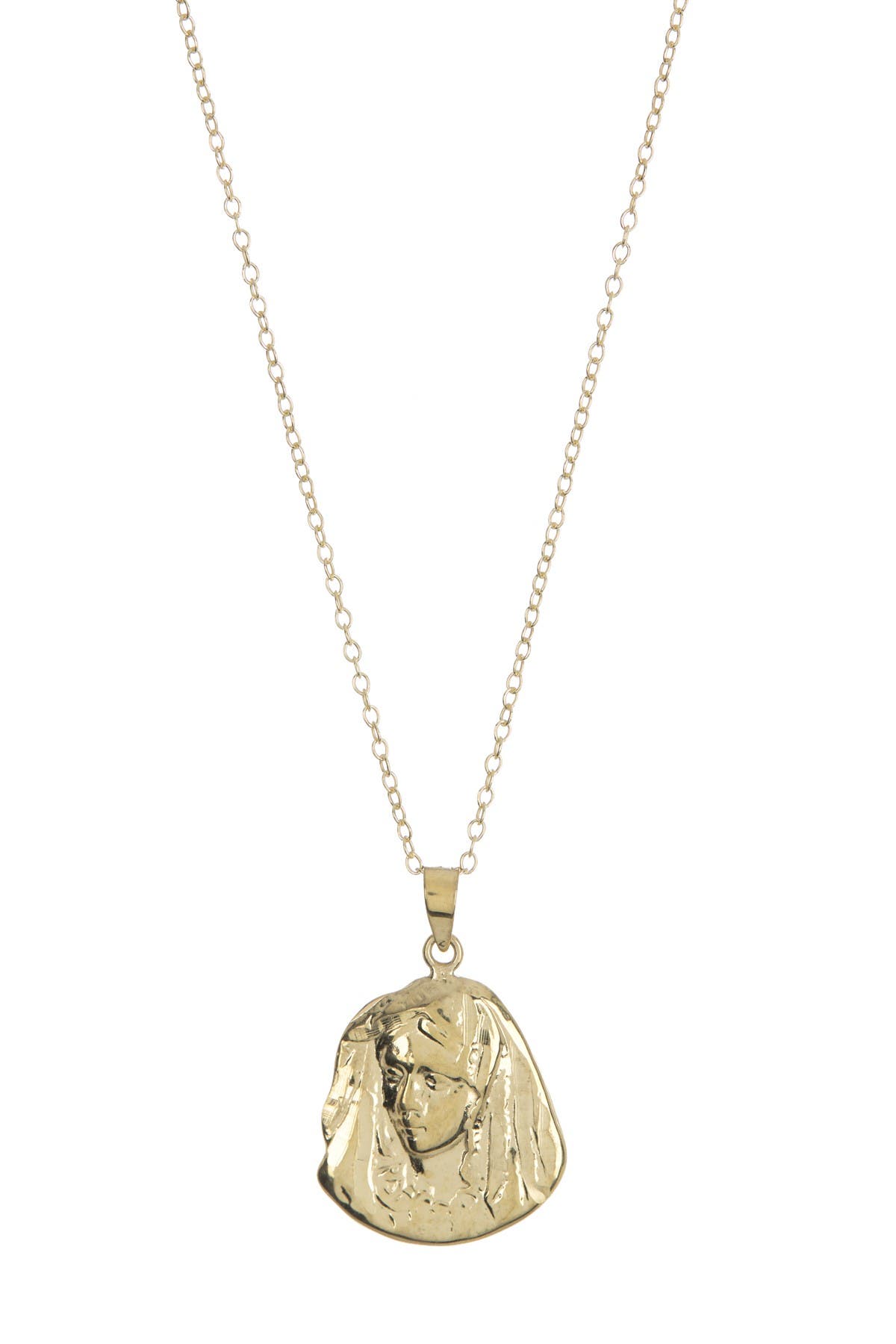 argento vivo virgin mary necklace