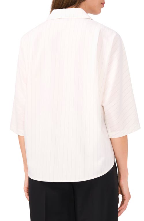 Shop Halogenr Halogen(r) Stripe Button-up Shirt In New Ivory White