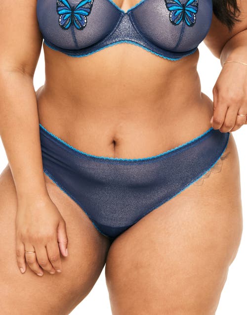 Shop Adore Me Alyshia Thong Panties In Animal Blue