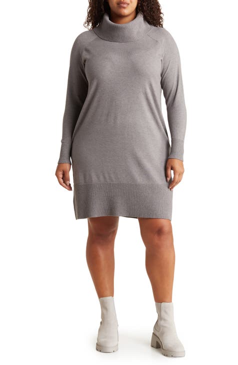 Grey Sweater Dresses for Women