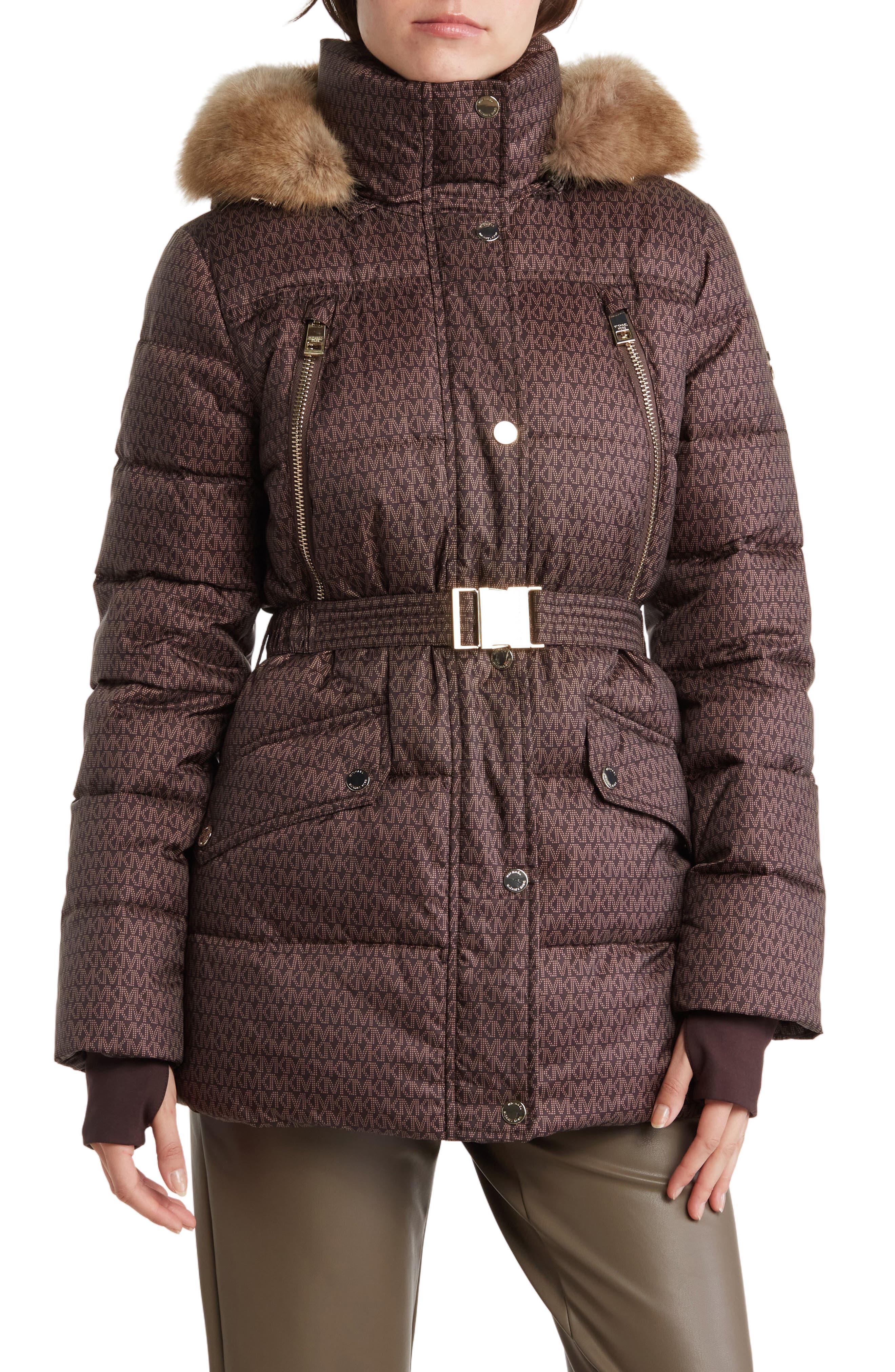 Fittiway Puffer jacket discount 68% WOMEN FASHION Coats Casual Brown XL 