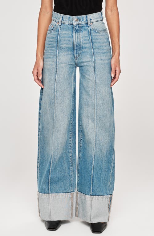 Shop Dl1961 Hepburn Wide Leg High Rise Jeans In Springdale Cuffed