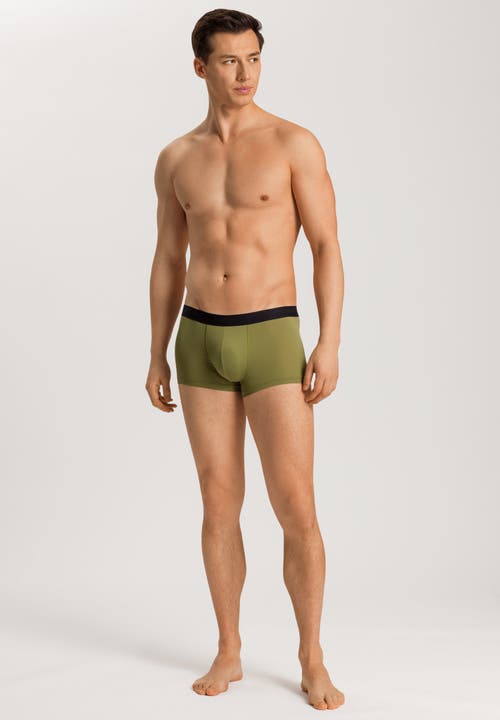 Hanro Micro Touch Boxer Brief In Olive Branch