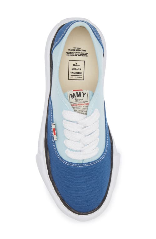 Shop Miharayasuhiro Maison Mihara Yasuhiro Baker Original Sole Canvas Sneaker (men)<br /> In Blue