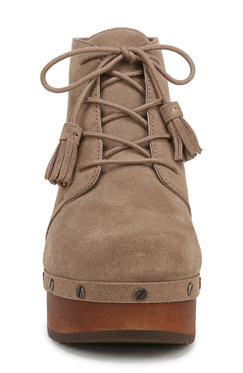 Dr. Scholl's Women's Original Chic Lace-up Platform Booties In Taupe