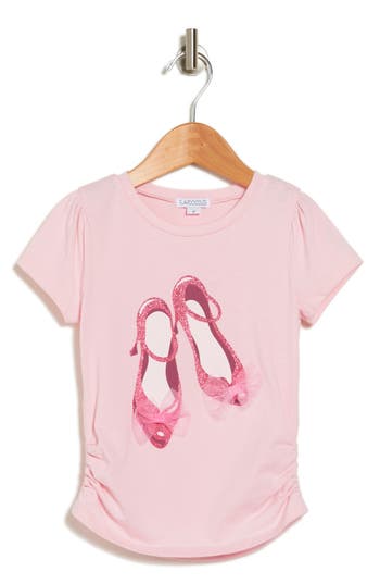 Shop Flapdoodles Kids' Appliqué Graphic T-shirt In Pink