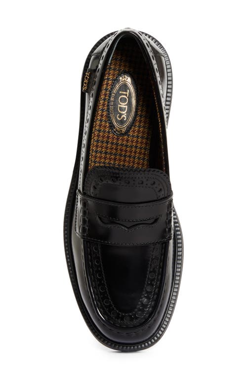Tod's Penny Loafer In Nero