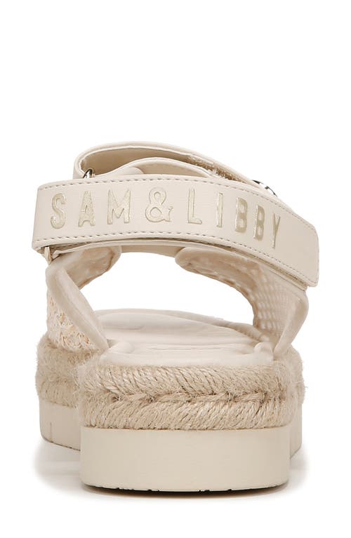 Sam & Libby Women's Austin Double Strap Flatform Sandals In Modern Ivory