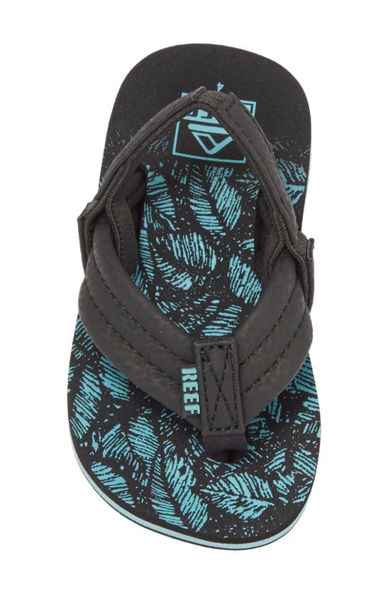 Shop Reef Kids' Little Ahi Flip Flop In Aquifer Palm