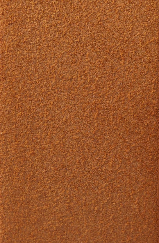 Frame Petit Simple Art Deco Leather Belt In Tan Suede