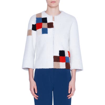 Akris Punto Pixel Reversible Genuine Shearling Jacket