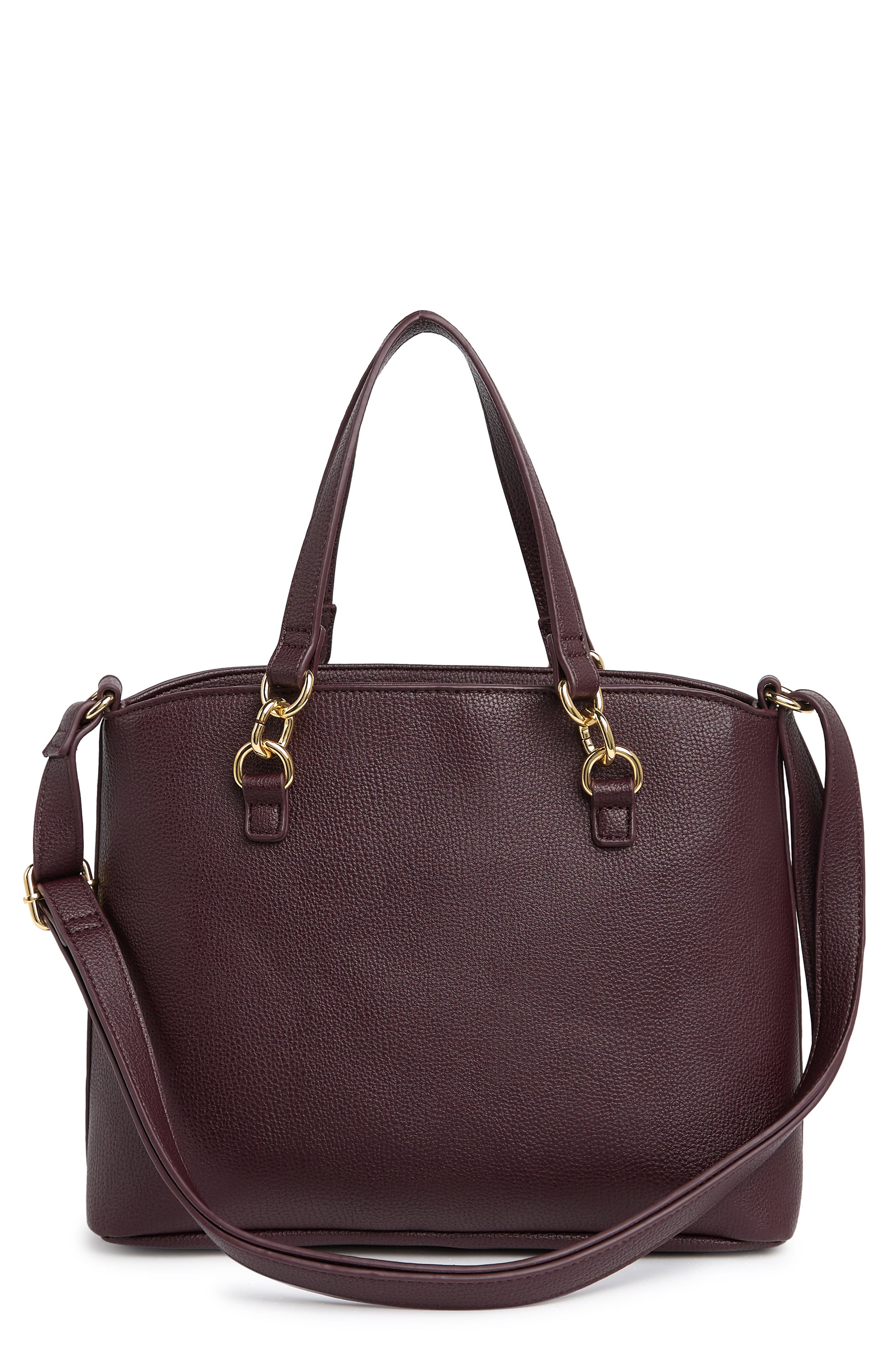 faux leather satchel backpack