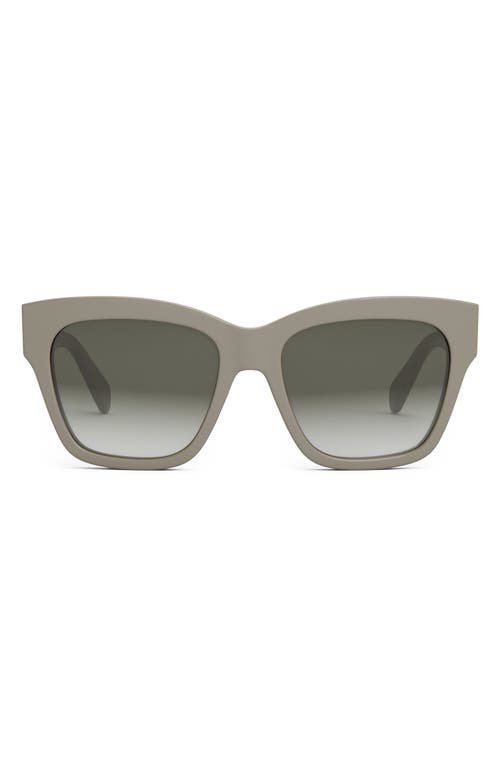 Celine Triomphe 55mm Round Sunglasses In Gray