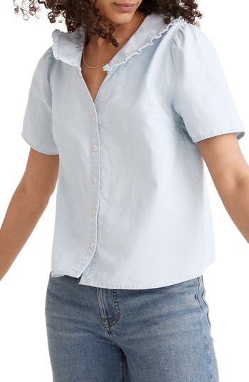 Madewell Denim Peter Pan Collar Shirt | Nordstrom
