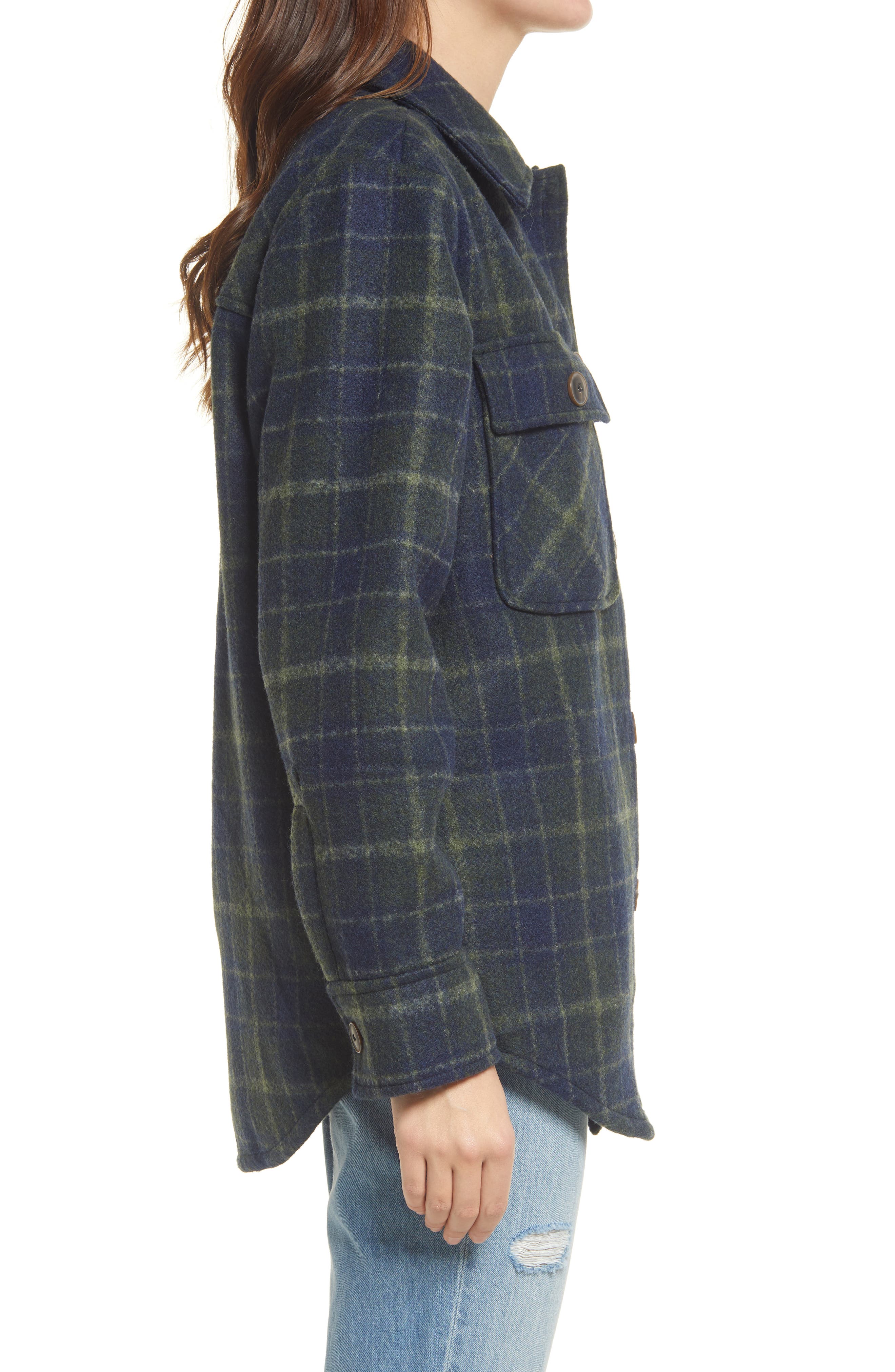 Treasure \u0026 Bond Plaid Shirt Jacket 