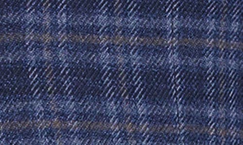 Savile Row Co Plaid Sport Coat In Navy