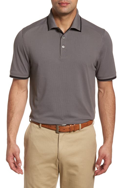 Cutter & Buck Advantage Classic Fit Tipped DryTec Polo in Elemental Grey at Nordstrom, Size Small