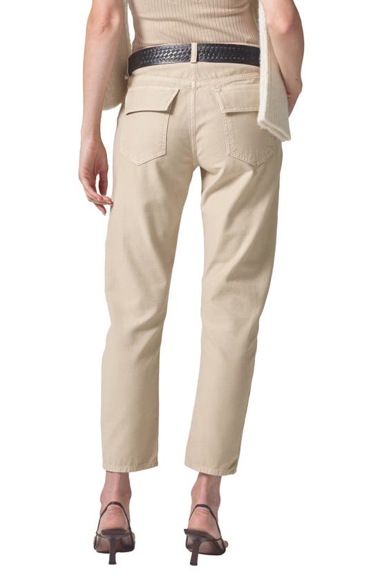 Shop Citizens Of Humanity Leah Sateen Cargo Pants In Taos Sand