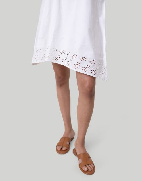 Shop Reistor Short Tent Dress With Back Tie In Coconut White