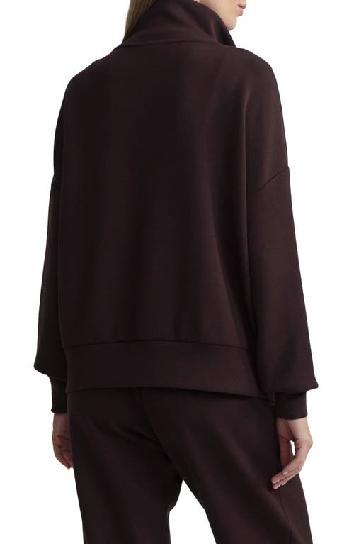 Varley Vine Ottoman Half Zip Pullover In Coffee Bean