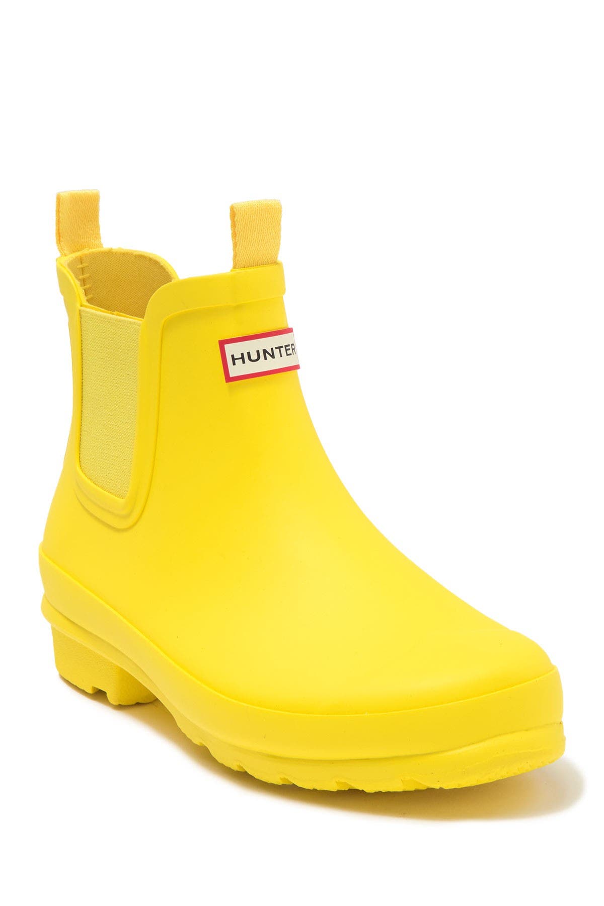 yellow chelsea hunter boots