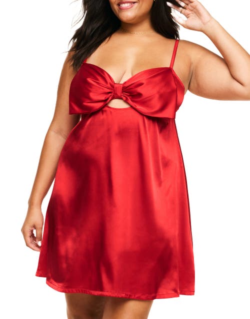 Adore Me Janessa Slip In Dark Red