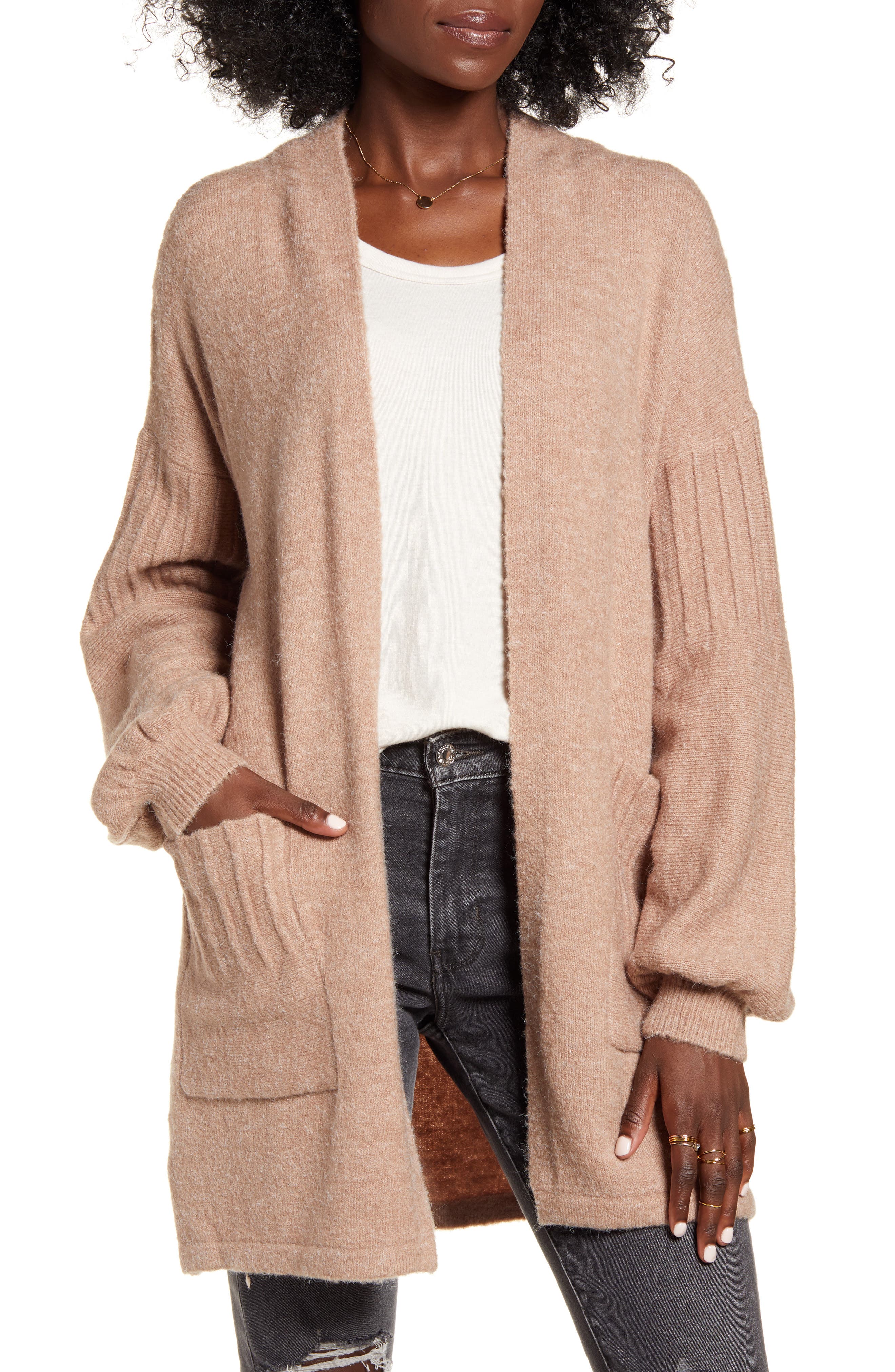 Dreamers by Debut Balloon Sleeve Cardigan Nordstrom