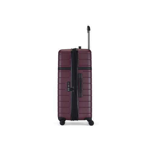 Bugatti Hamburg Hardside Large Luggage With Expansion In Red Lacquer