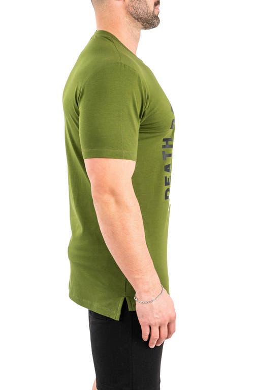 Maceoo Code Of Honor Cotton Graphic T-shirt In Green
