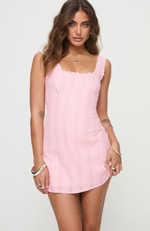 Princess Polly Dasha Fit & Flare Minidress In Pink