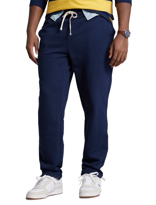 Shop Polo Ralph Lauren Fleece Pants In Navy