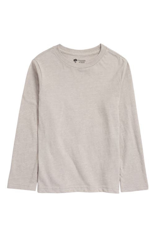 Tucker + Tate Kids' Long Sleeve Essential T-Shirt in Grey Alloy Heather