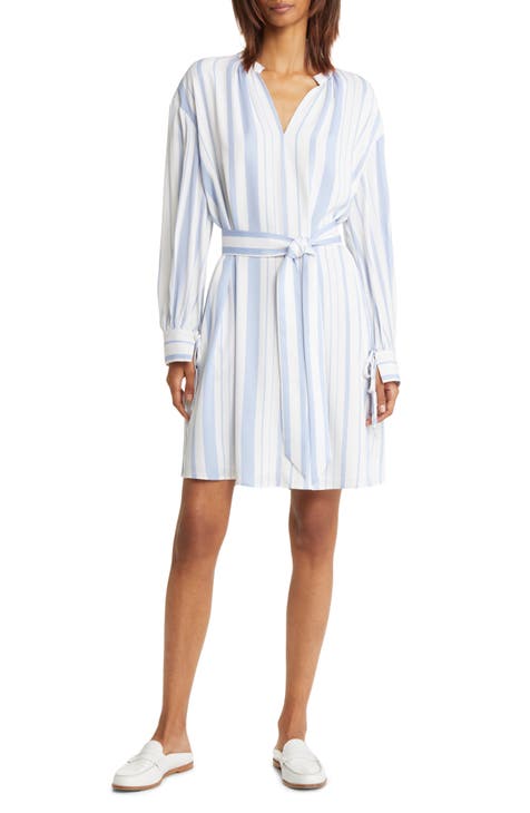 Adelyn Couture White Silk Shirt Dress