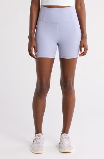 Shop Free People Fp Movement Never Better Bike Shorts In Platinum