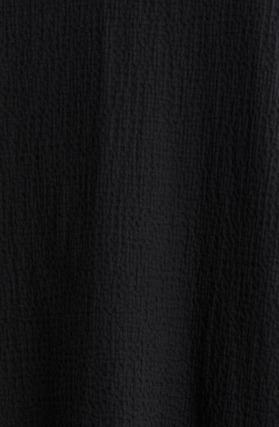 Shop Natori Onsen Cotton Nightgown In Black