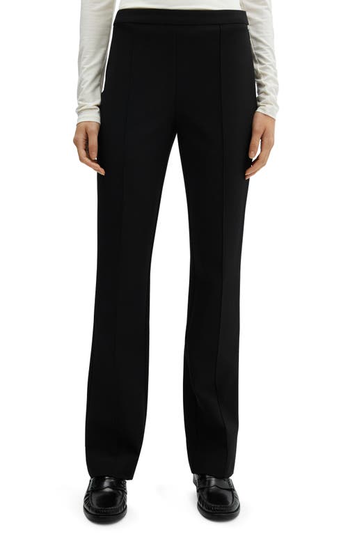 MANGO Straight Leg Pants Black at Nordstrom,