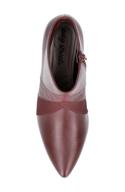 Easy Street Women's Falcon Dress Ankle Boots In Burgundy