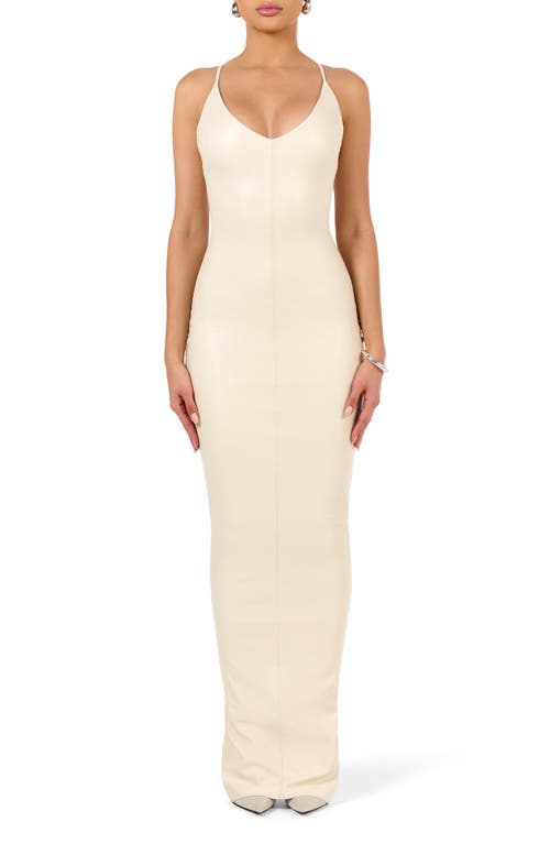 Naked Wardrobe Keeping My X Maxi Dress Cream at Nordstrom,