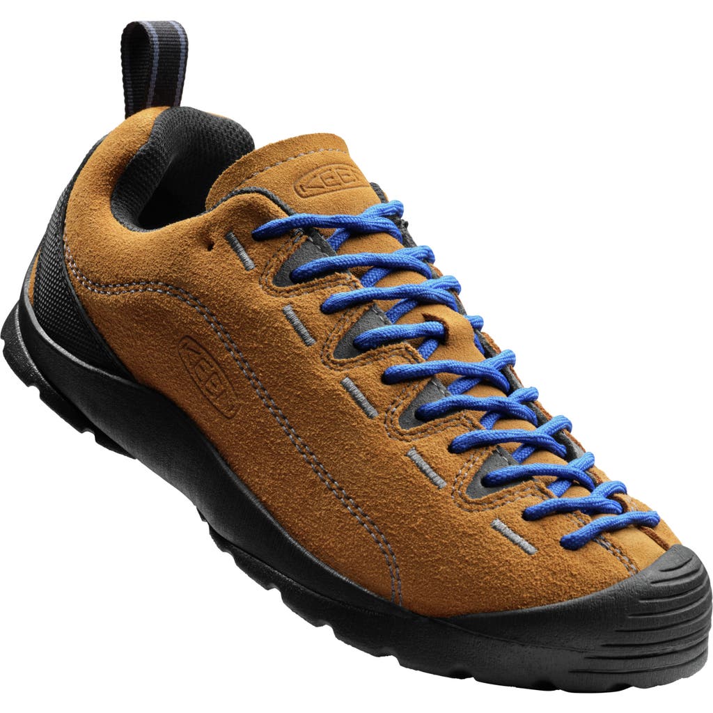 Keen Jasper Low Top Hiking Trainer In Cathay Spice/orion Blue