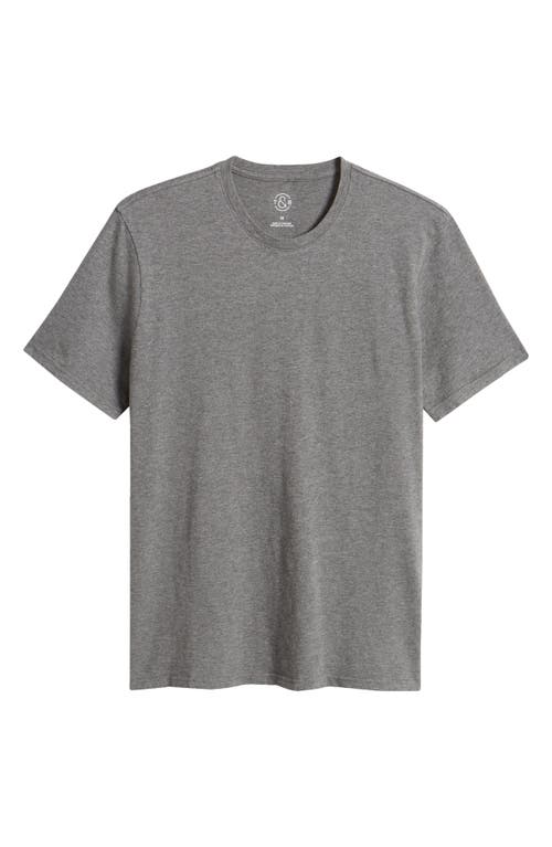 Treasure & Bond Lived In Slub Jersey Crewneck T-shirt In Grey Dark Heather