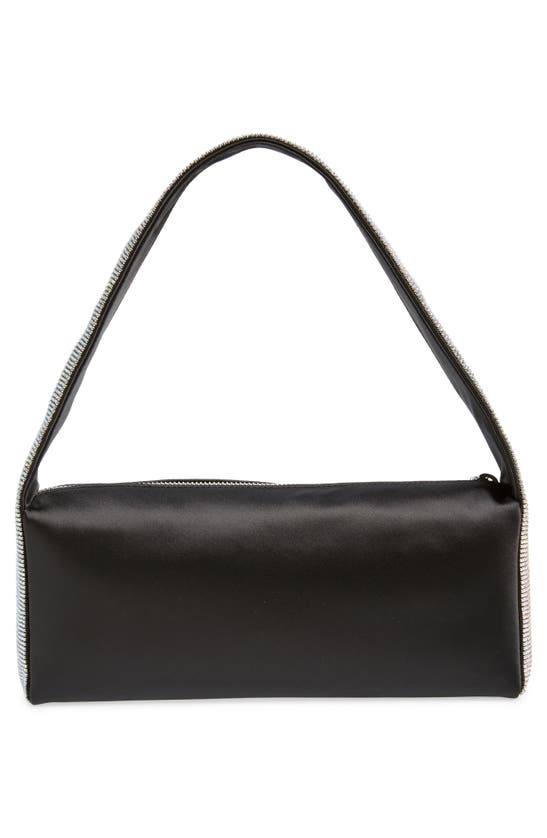 Shop Kate Spade Afterparty Crystal & Satin Handbag In Black Multi.
