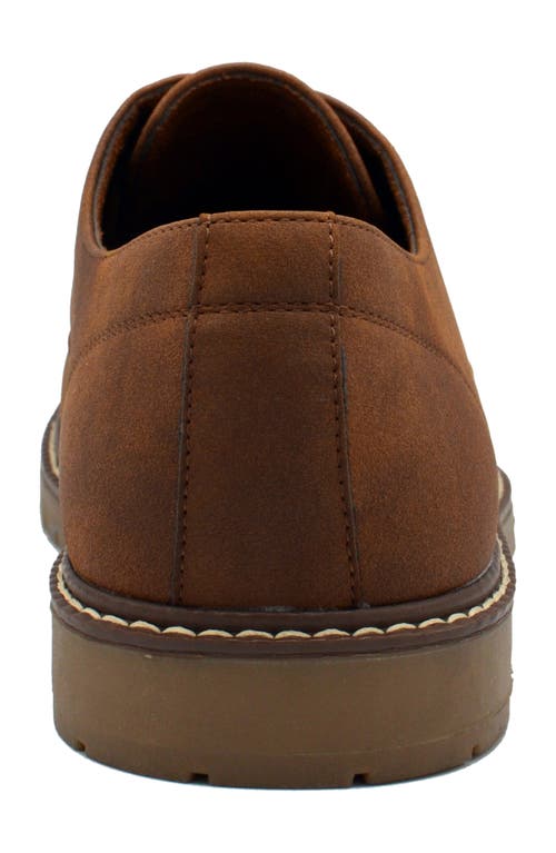 Aston Marc Manti 2 Mens Lace-up Faux Leather Oxfords In Tan