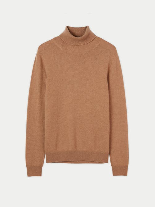 Shop Gobi Cashmere Classic Turtle Neck In Sheepskin